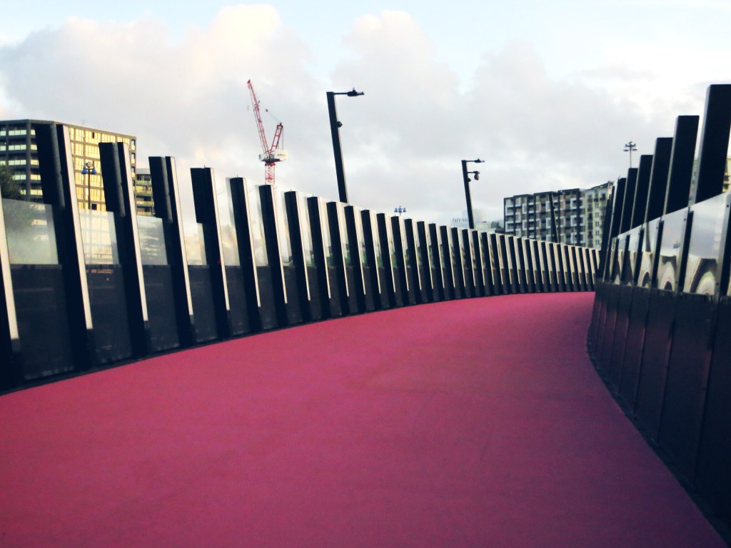 Linker Fahrradweg in Auckland